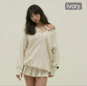andmary Loose ribbon set up dark ivory