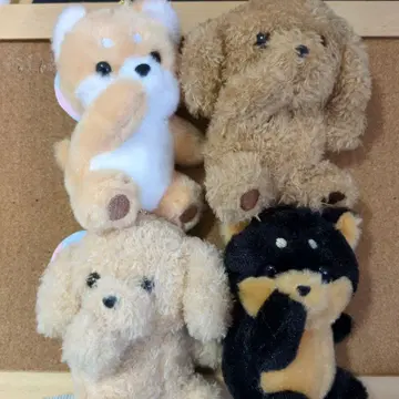 쪽쪽이 강아지 세트 모음 봉제 인형 키링 토이 푸들 시바견