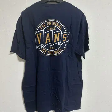 VANS 네이비 T셔츠 L 사이즈 백 프린트