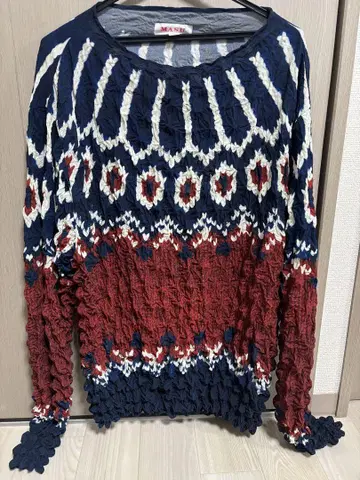 MASU 22aw Popcorn Nordic Sweater