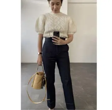 OHGA 하이웨스트 논워시 데님 heve 블루 레어