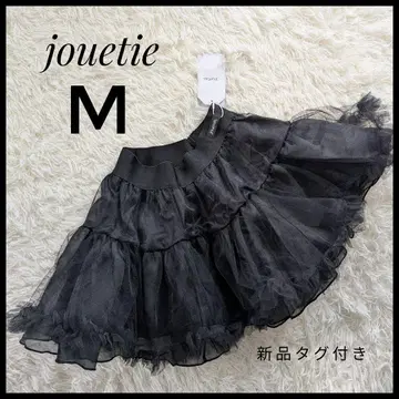 jouetie 블랙 플레어 튤 스커트 M 택 포함 새상품