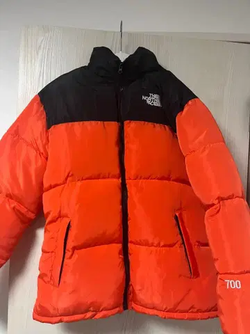 THE NORTH FACE 다운 자켓 700 오렌지/블랙