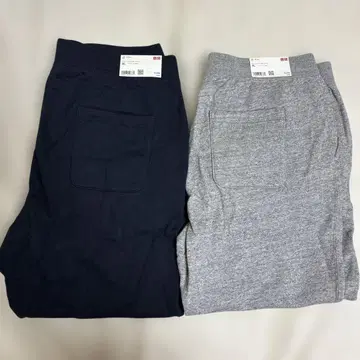 유니클로 맨투맨 조거 팬츠 3개 세트 네이비 그레이 x 2 XL