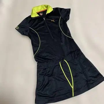 Puma 골프 원피스 블랙/라임
