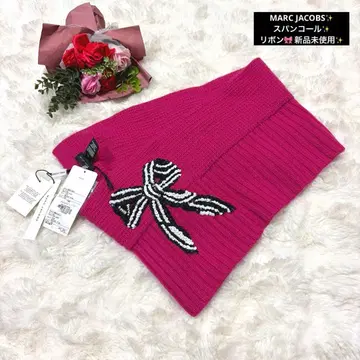 택 포함 미사용 새상품 MARC JACOBS 스팽글 캐시미어 머플러