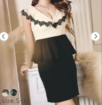 데이지 스토어 레이스 페플럼 드레스 M 사이즈 dazzystore