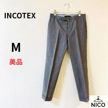 INCOTEX 인코텍스 울 슬랙스 M 그레이 BEAMS 별주