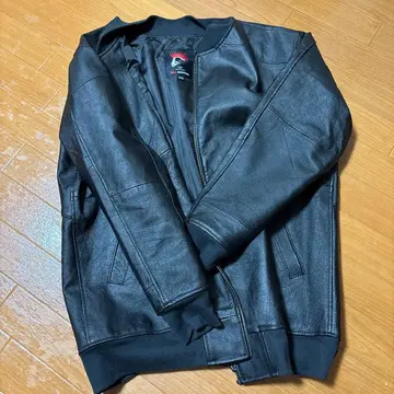 RED MOHICAN 블랙 가죽 자켓 XXL