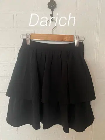 Darich 다리치 티어드 미니 스커트 F 사이즈 블랙