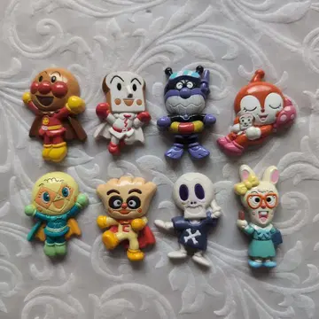 호빵맨 가챠가챠 마그넷 8개 세트 헤이세이 레트로