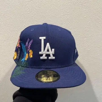 LA 59FIFTY 캡 네이비 자수