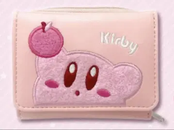 새상품 미사용 별의 커비 사가라 자수 3단 폴더형 지갑