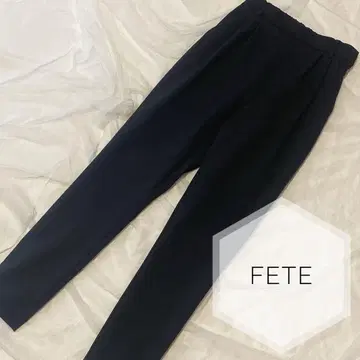 새상품급 fete 슬랙스 슬림 레그 팬츠 블랙 블랙 포멀 깔끔한 코디