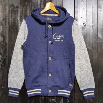 GENUINE Dickies 단추식 자수 후드 맨투맨