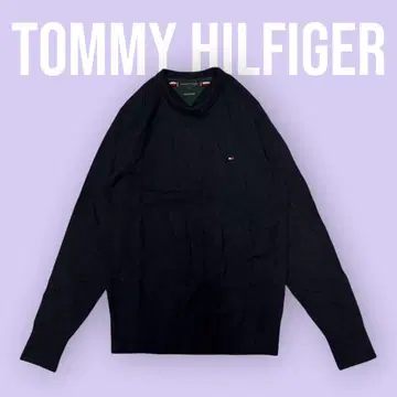 TOMMY HILFIGER 네이비 스웨터 S 사이즈 긴팔 S-851