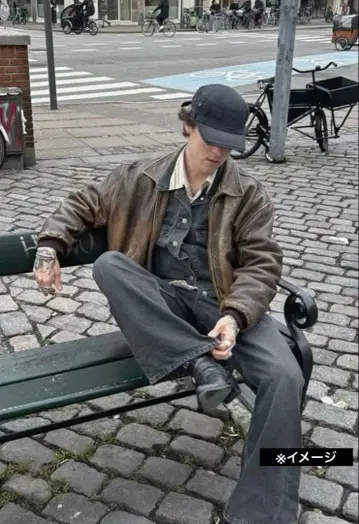 90s 짧은 기장 가죽 자켓 vintage 소가죽