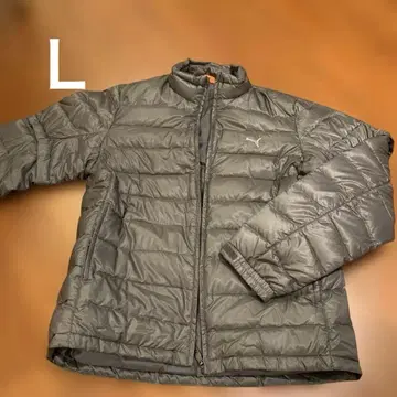 PUMA 그레이 다운 자켓 L 남성용