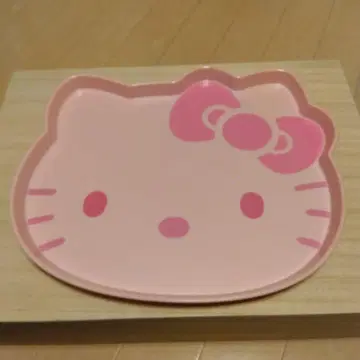 헬로키티 얼굴형 핑크 다이컷 트레이