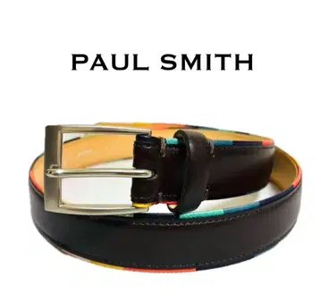 [ 고품질 ] 폴스미스 가죽 벨트 다크 브라운 멀티 컬러 비즈니스