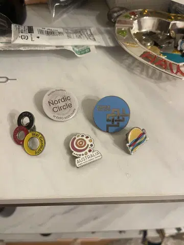 [증정, 비매품] 만박 스태프 한정판 핀 배지 5개 세트