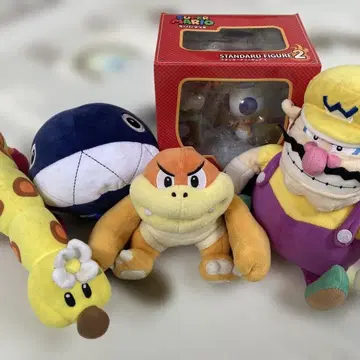 마리오 시리즈 봉제 인형 Wario 분분 완완 하나짱 피규어