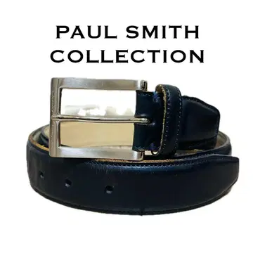 폴스미스 컬렉션 가죽 벨트 블랙 실버 비즈니스