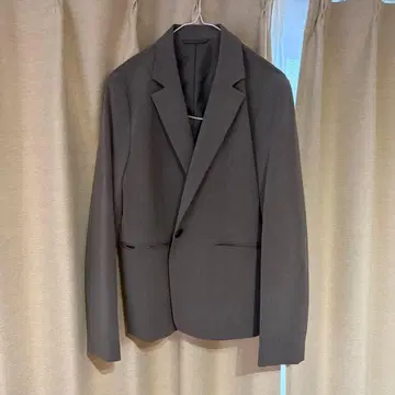 GU 지유 워셔블 테일러드 자켓 L 돌려입기 그레이