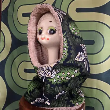 아프리카 천 후드 부착 넥워머