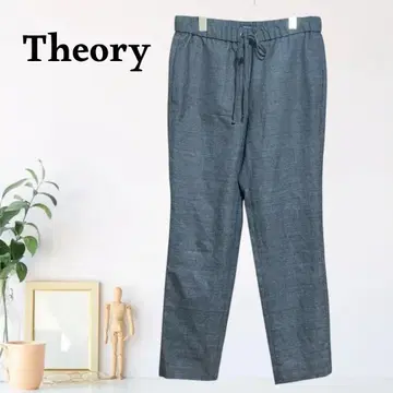 zB1179 [ S ] Theory 센터 프레스 팬츠 드로우 스트링