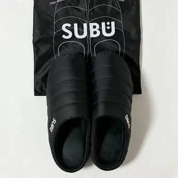 새상품급 SUBU 가을/겨울 슬립온 샌들 블랙 2 26cm 27.5cm
