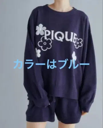 gelato pique 에어모코 플라워 자카드 숏팬츠 BLU
