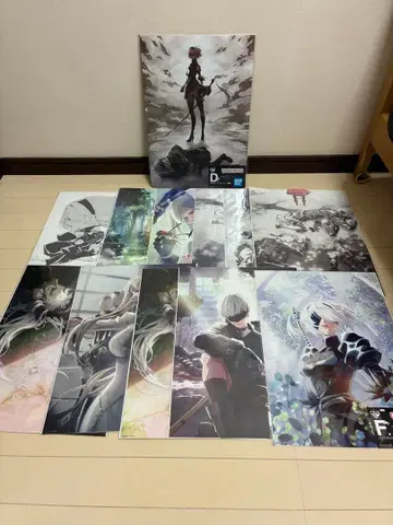 NieR:Automata 제일복권 D상 F상 클리어 포스터 컴플리트