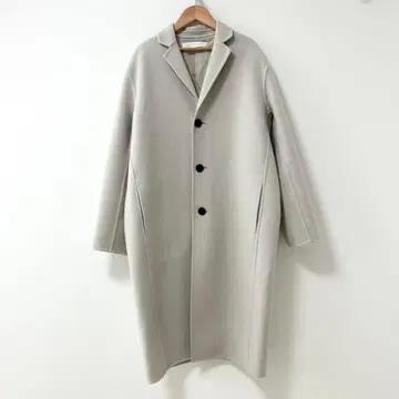 새상품급 GALERIE VIE 울 캐시미어 라이트 멜톤 체스터 코트
