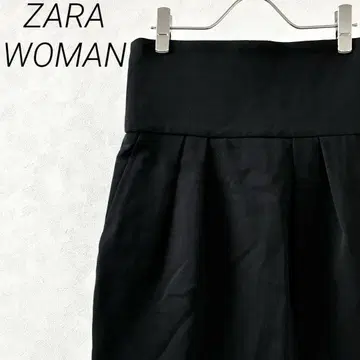 ZARA WOMAN 미디 스커트 타이트 포켓 부착 심플 안감 부착