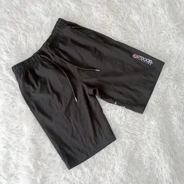 [아웃도어] (M) 하프 팬츠 허리밴딩 스포츠 웨어 얇은 소재