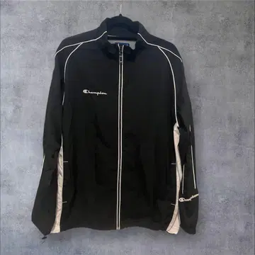 Champion 자켓 블랙/화이트