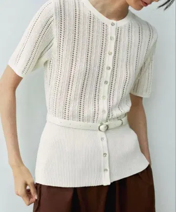 ZARA 니트 화이트 XL 새상품