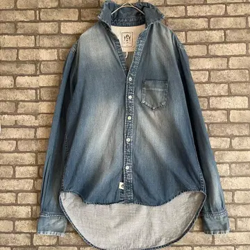 e JEANS 241.co 데님 셔츠 오카야마 코지마 데님 사이즈 2