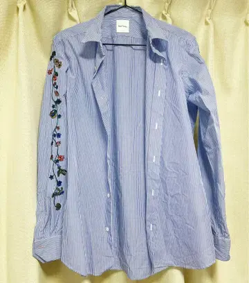 [ 새상품급 ] Paul Smith M 긴팔 셔츠 자수 스트라이프