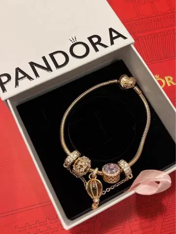 PANDORA 골드 스톤 팔찌