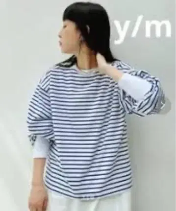 y/m by MIHO (임바이미호) 보더 티셔츠