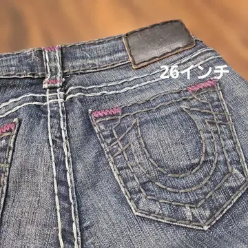 트루 릴리젼 다크 블루 스트레이트 데님 26인치