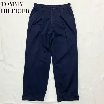 타미힐피거 투 턱 치노 팬츠 네이비 32