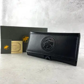 컨디션 최상 헌팅월드 장지갑 빅 로고 네이티브 무늬 블랙 컬러