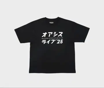 T셔츠 오아시스 라이브'25 [일본 한정판] Black XL