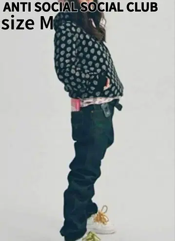 ANTI SOCIAL SOCIAL CLUB 로고 올 패턴 후드티