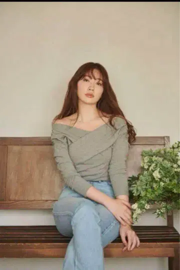 herlipto Cotton-blend Jersey Top 그레이