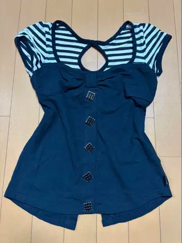 d.i.a. 다이아 T셔츠 투톤 레이스업