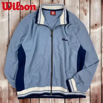 10M321 90s Wilson 파일 원단 트랙 자켓 저지 L